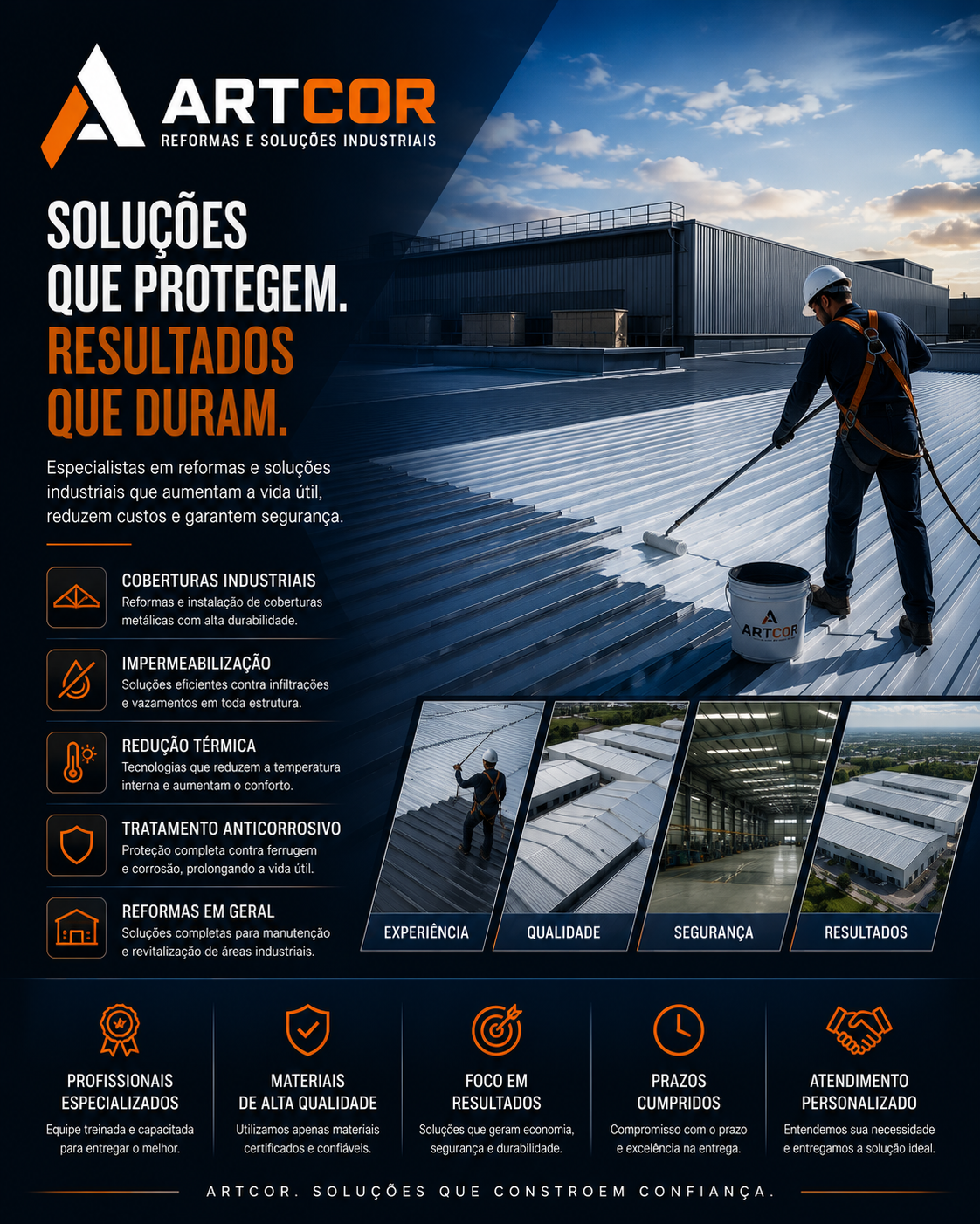 Site ARTCOR — Reformas e Soluções Industriais